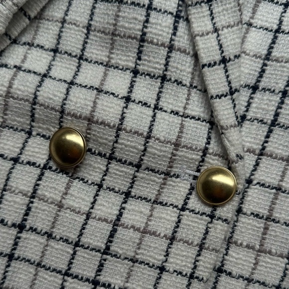 Abercrombie & fitch double breasted tweed style blazer - Picture 4 of 5